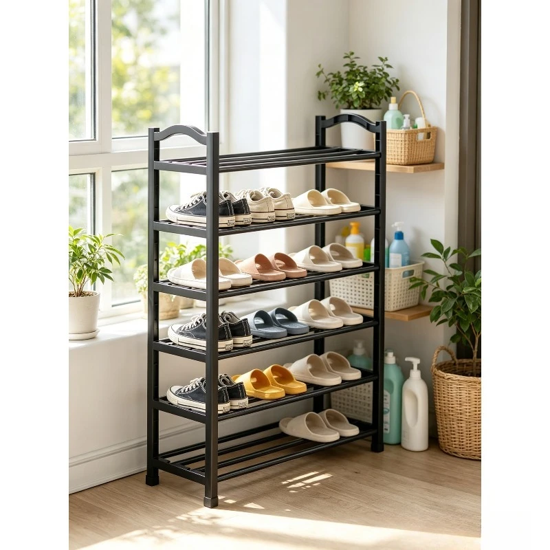 3/4/5‑Tier Plastic Shoe Rack, Easy Assembly Shoe Storage Organizer, Space‑Saving Shoe Shelf for Entryway Bedroom Dorm