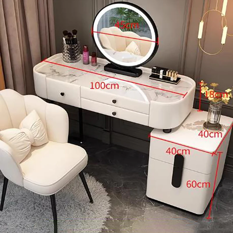 Storage Drawer Vanity Table Classic Nordic Elegant Modern European Simple Vanity Table Table Maquillage Avec Home Furniture