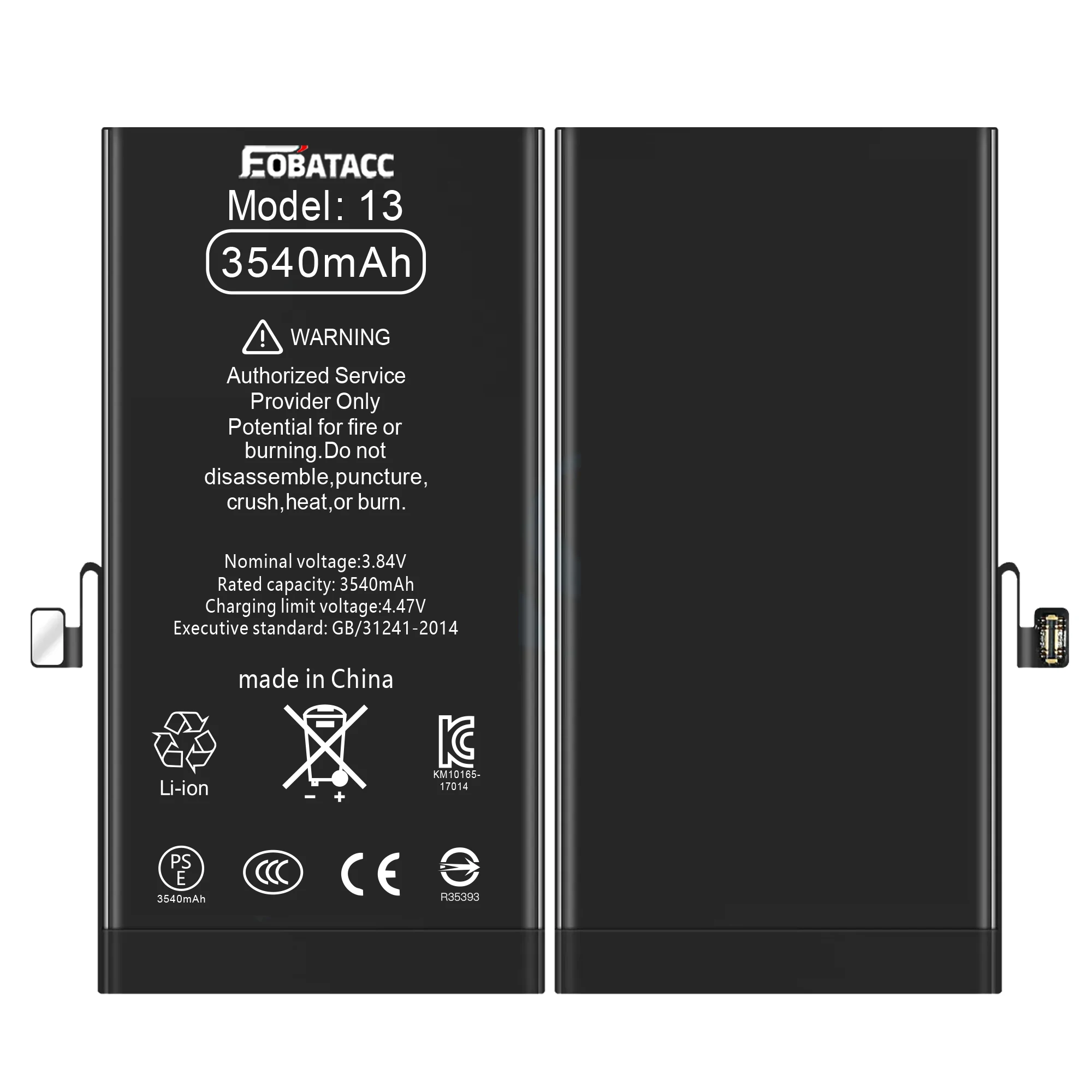 2025 Years EOTABACC New 100% High Quality  Battery For Apple 13 3540mah phone Bateria+ Free Tools
