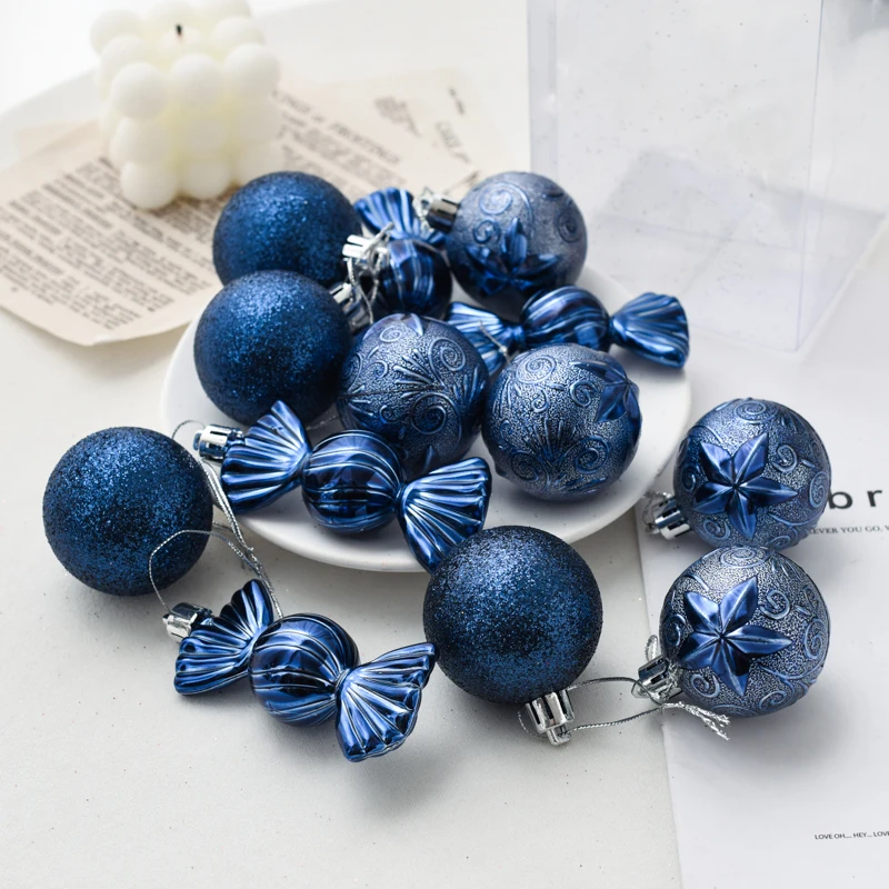 

Подвеска для рождественского украшения, разноцветный пластиковый шар, конфеты 5 см, 4 цвета