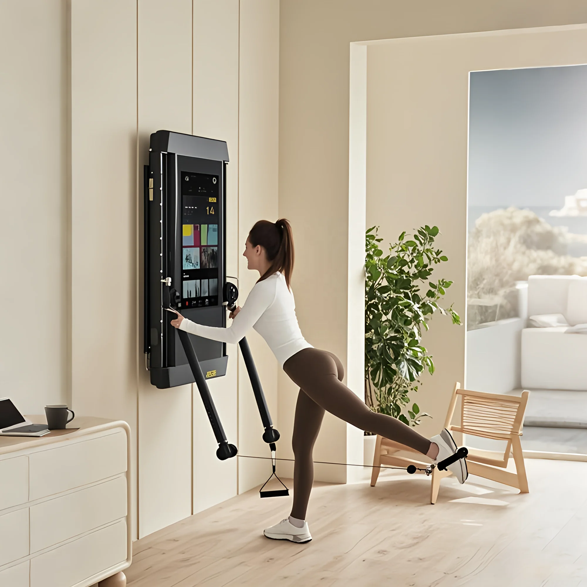 

Exercise Smart at Home Workout Mirror Workout System for Sale Fitness Mirror With Weights Studio Mirror Workout Screen Device