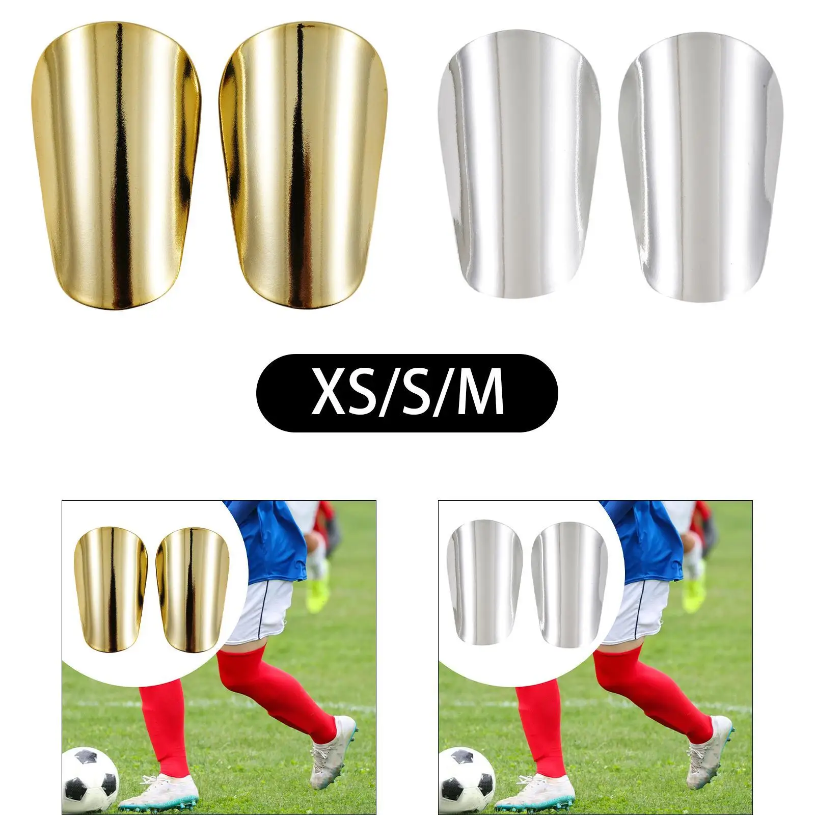 2Pcs Mini Soccer Shin Guards Gear Soccer Equipment Compact Football Training