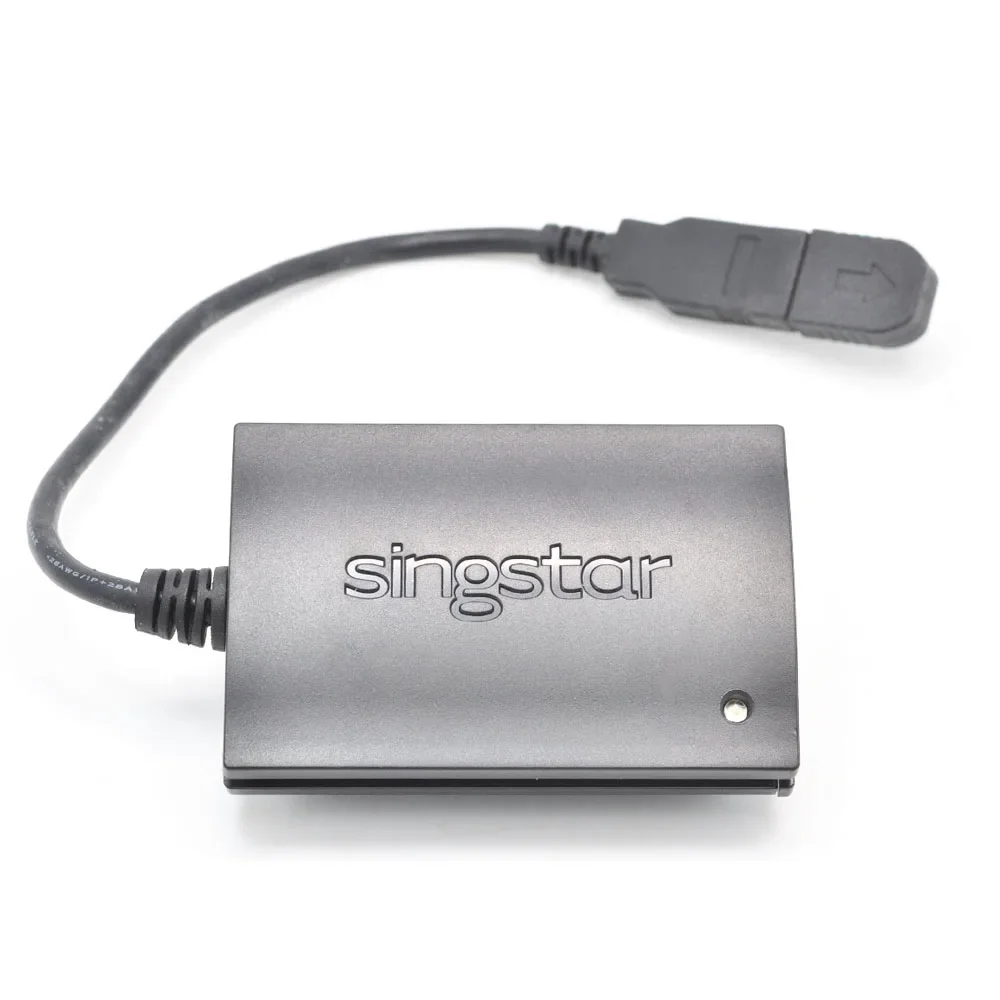 Singstar-Adaptador Microfone USB, Conversor Microfone, Original, PS2, PS3, Modelo SCEH-0001