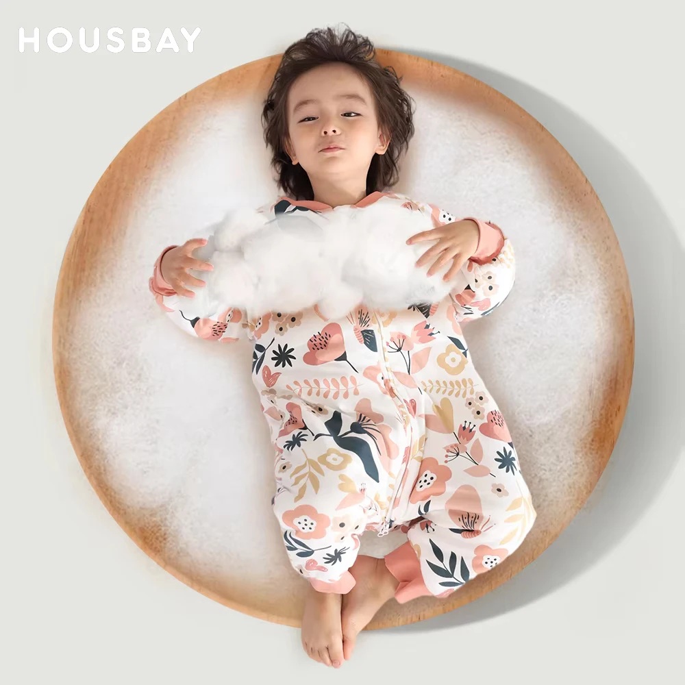 

Sleeping Bag Constant Breathable Suitable For Infants To Prevent Startle In Autumn And Winter With Split For Free Movement