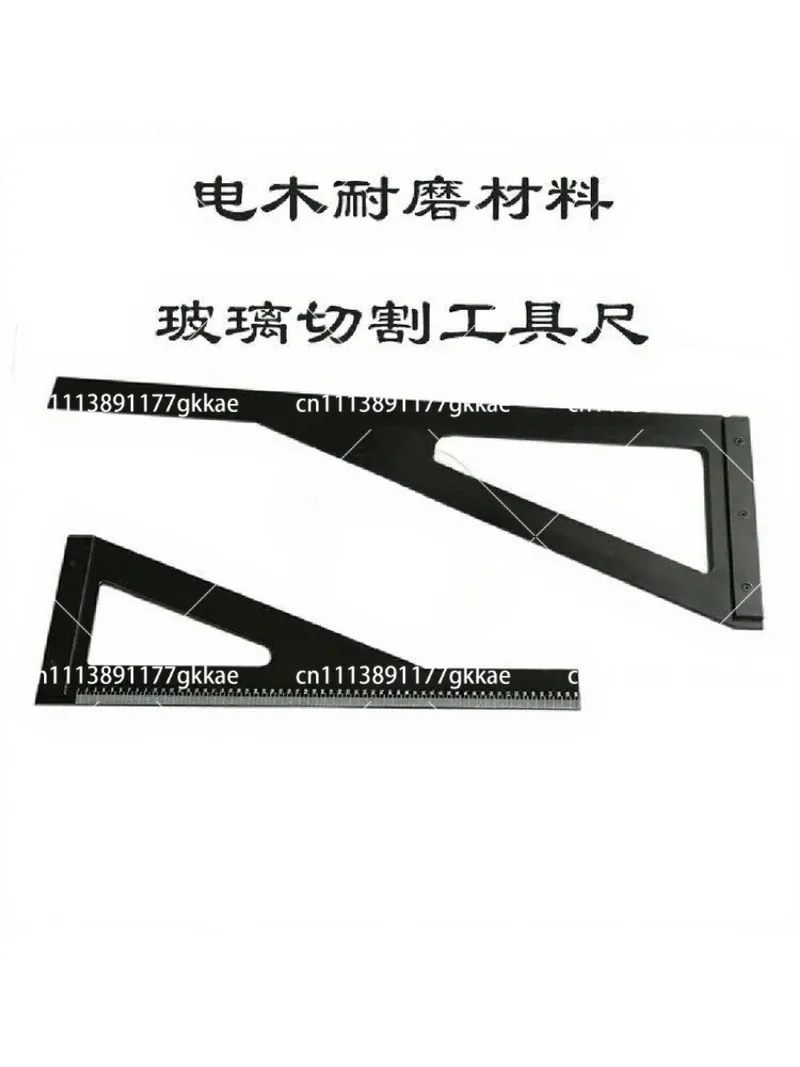 Ruler Triangle Bakelite Glass Cutting Tool Precision Marking Drafting