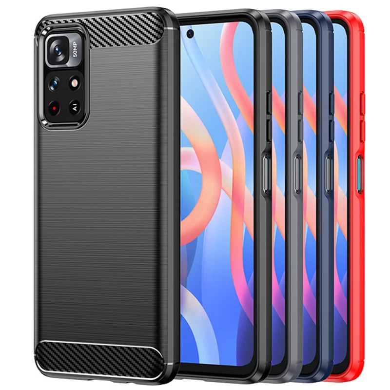 

For Xiaomi POCO M4 Pro 5G Case For POCO M4 M3 X3 Pro Cover Shockproof Soft Silicone Protective Bumper For POCO M4 Pro 5G Coque