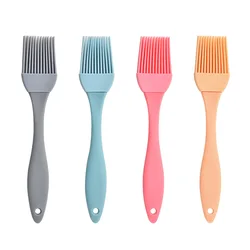 4Pcs Kitchen Brush Silicone Oil Brush Barbecue Seasoning Sauce Cake Bread Butter Egg Heat Resistant Home Baking Cooking Tools