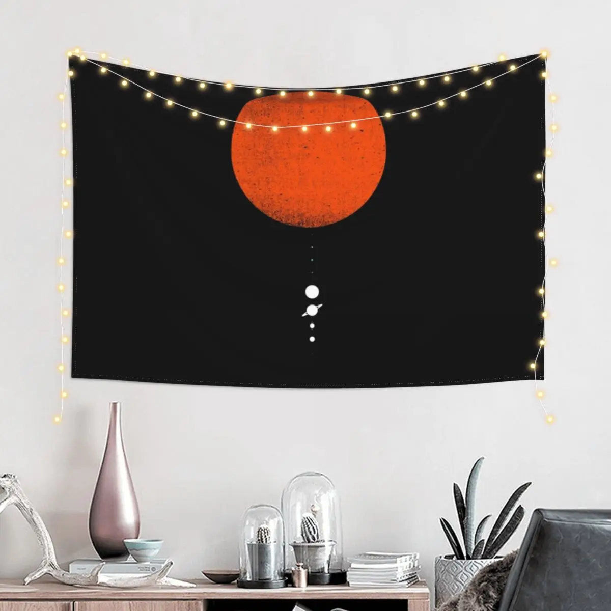 Minimal Solar System Tapestry Wallpaper Decoration Pictures Room Wall Decoration For Rooms Tapestry