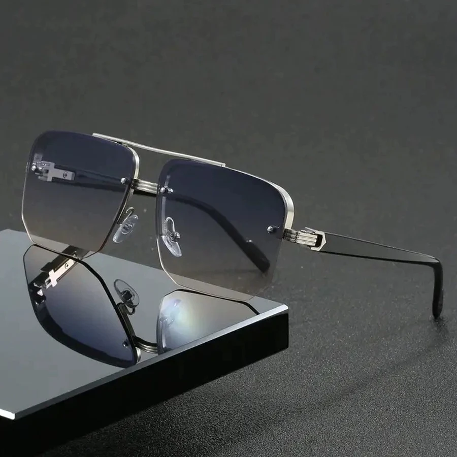 Klassische schwarze Big Square Shades Sonnenbrille für Damen Herren Mode Damen Sonnenbrille mit UV-Schutz
