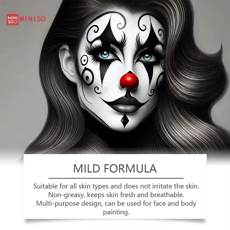 ** مجموعة عصا طلاء الجسم للهالوين بتغطية كاملة لمكياج المهرج لفن الوجه والجسم #1