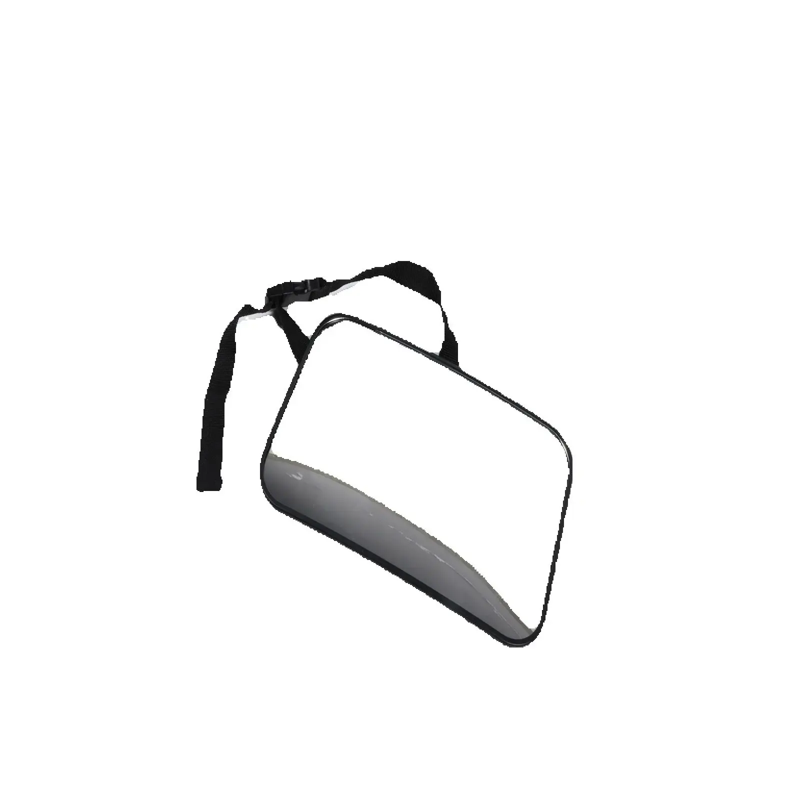 

1pc Children's Reverse Observation Mirror Square Black For Vehicle