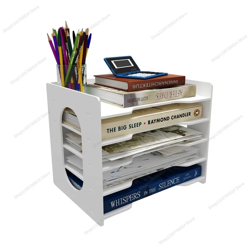 For Desktop File Storage Shelf Letter Paper Sorter Organizer Study Office Storage Shelf