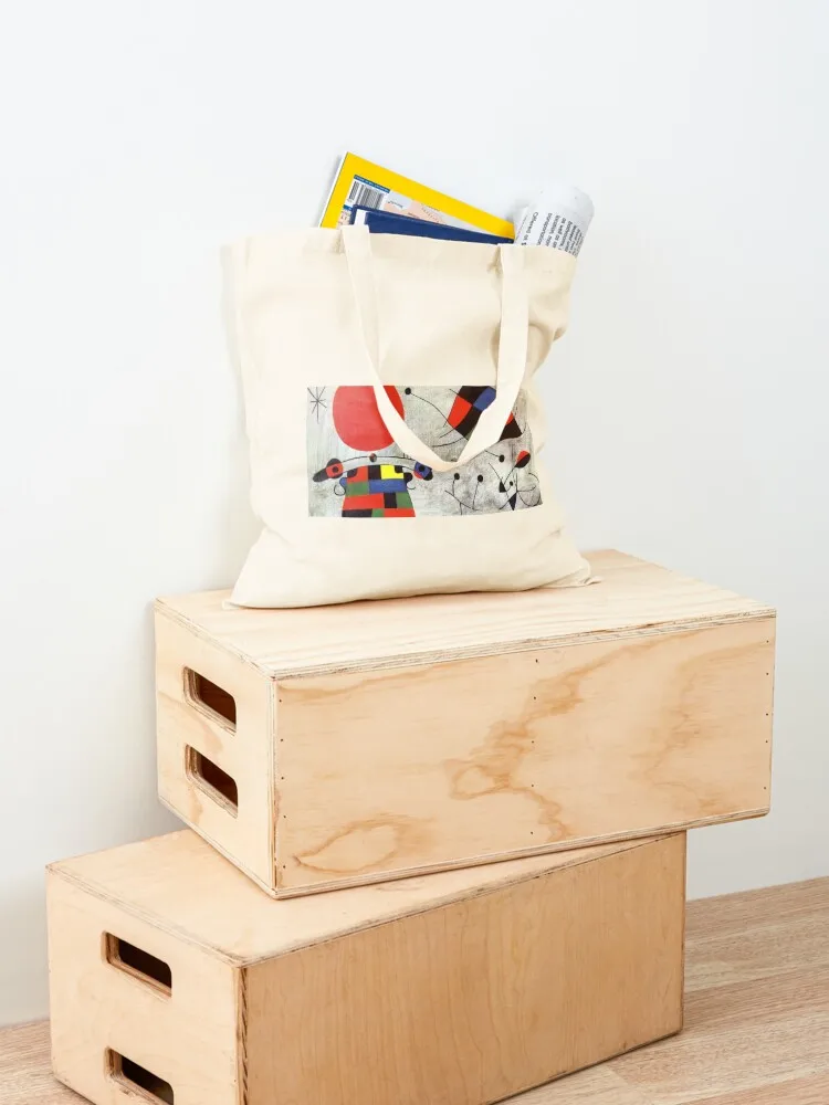 لوحات جوان ميرو الفنية جوان ميرو جوان مير؟ 3 ميرو ديسين حقيبة حمل حقيبة رائعة أكياس تسوق حقيبة حمل قابلة للطي قماش #4