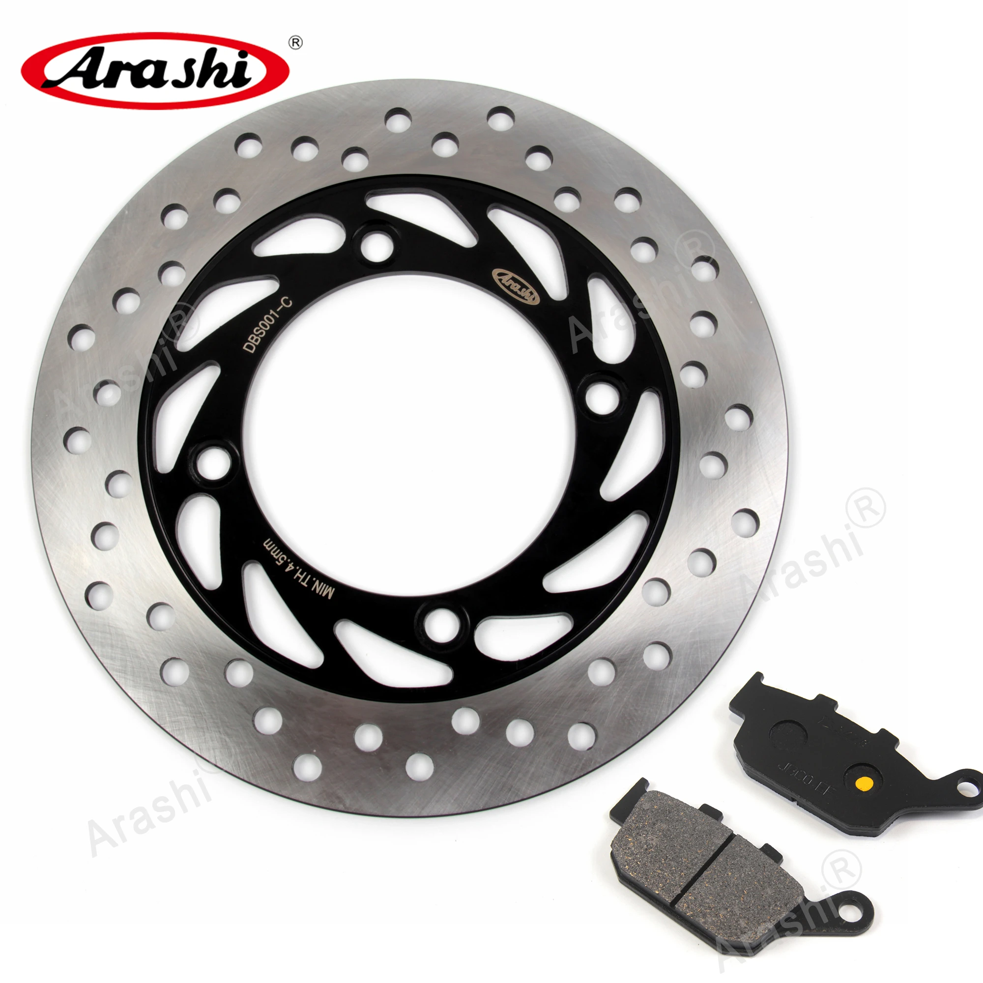 XL650V Transalp 2000-2007 Motorcycle CNC Rear Brake Disc Rotor & Brake Pad For HONDA XL650 V XL 650V 2001 2002 2003 2004 2005