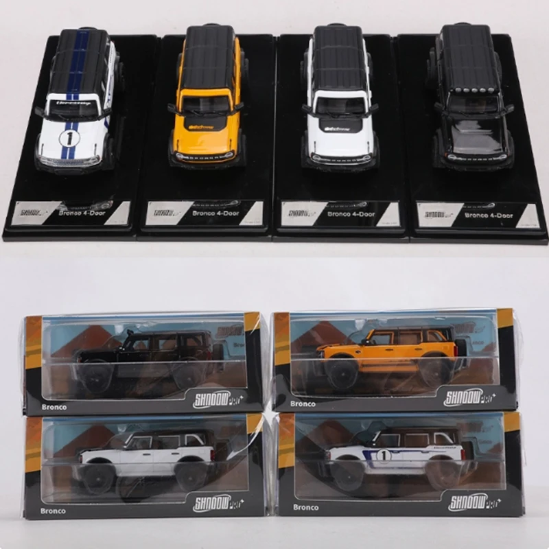 

SHADOW PRO масштаб 1:64 Bronco кабриолет внедорожник сплав моделирование модель автомобиля коллекция дисплей игрушки подарки сувениры
