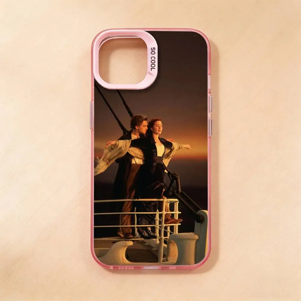 Titanic Rose Jack Movie Phone Case for iPhone 17 16 Pro Plus 15 14 13 Max Mini 12 11 X XS Air Shield Bumper