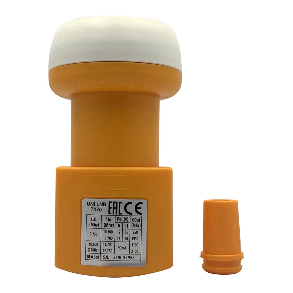 LNB de Sinal Banda KU Hot 9,75/10,6 GHz Polarização Linear para Receptor de TV Via Satélite, Conversor LNB para Antena Parabólica Digital, Atacado