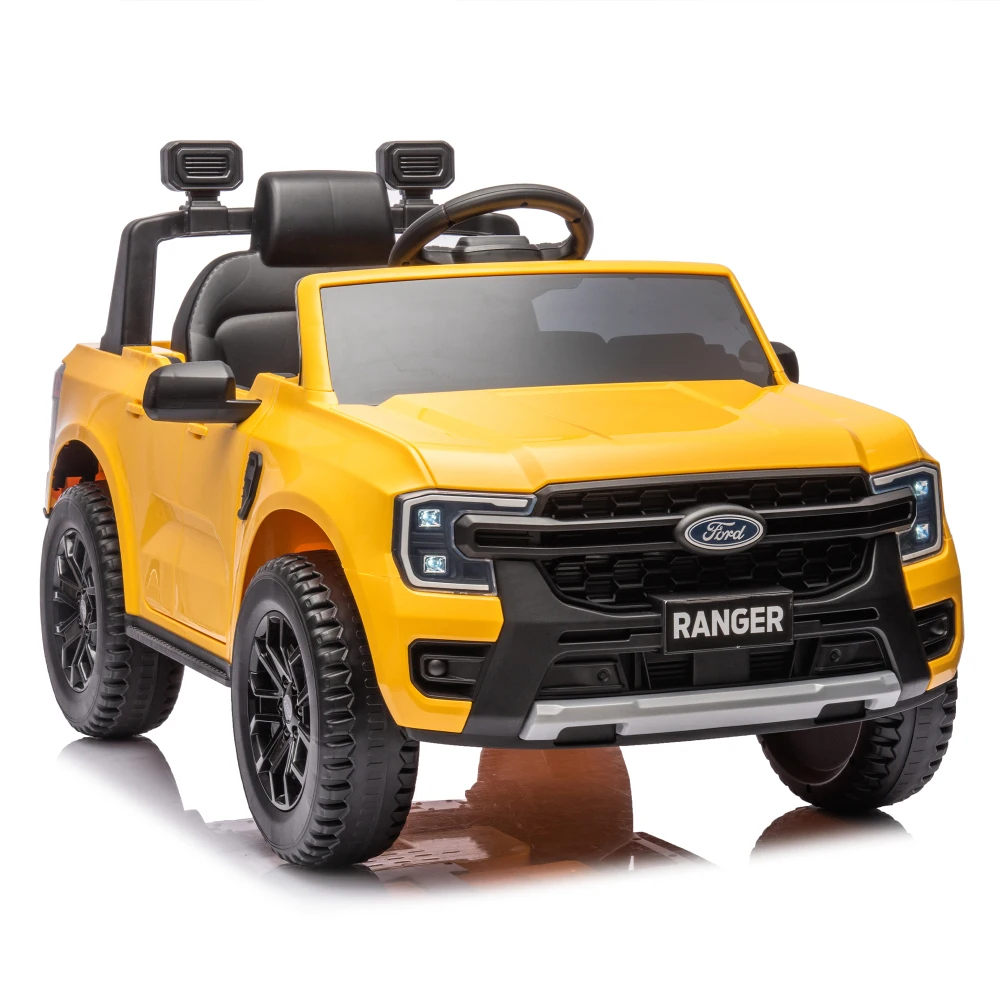 12V Kids Ride on Car W/Parents Remote Control,Licensed Ford Ranger,2WD,Rear Wheel Suspension,Low Start,Headlight,Horn,MP3