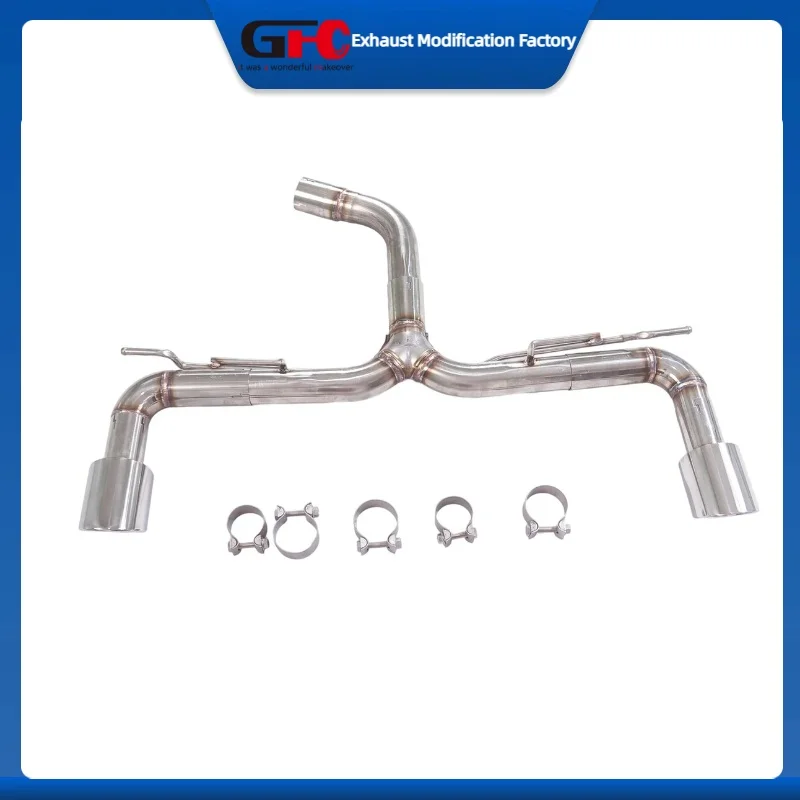 GFC Exhaust Pipe for Golf 7 7GTI 7.5 7.5GTI Golf 8 8GTI Mk7 Mk8 High-Performance 304 Stainless Steel Auto Exhaust System