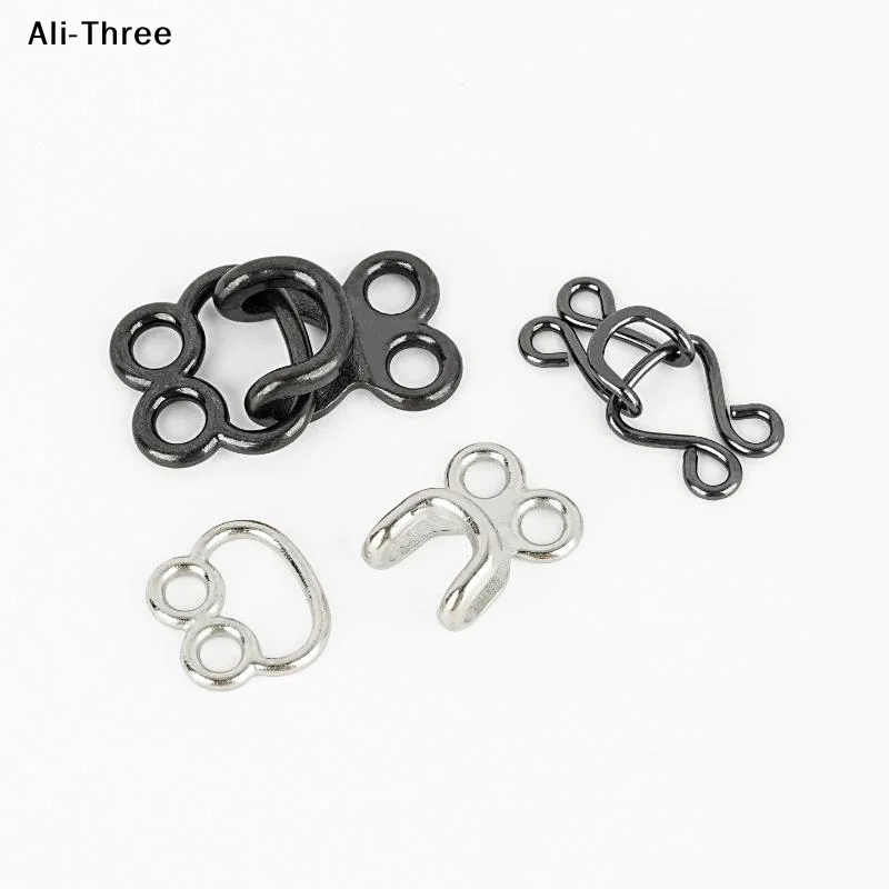 10 Pairs Metal Invisible Garment Hook Jeans Pants Skirts Adjust Clasp Decoration Buttons DIY Sewing Crafts Accessories