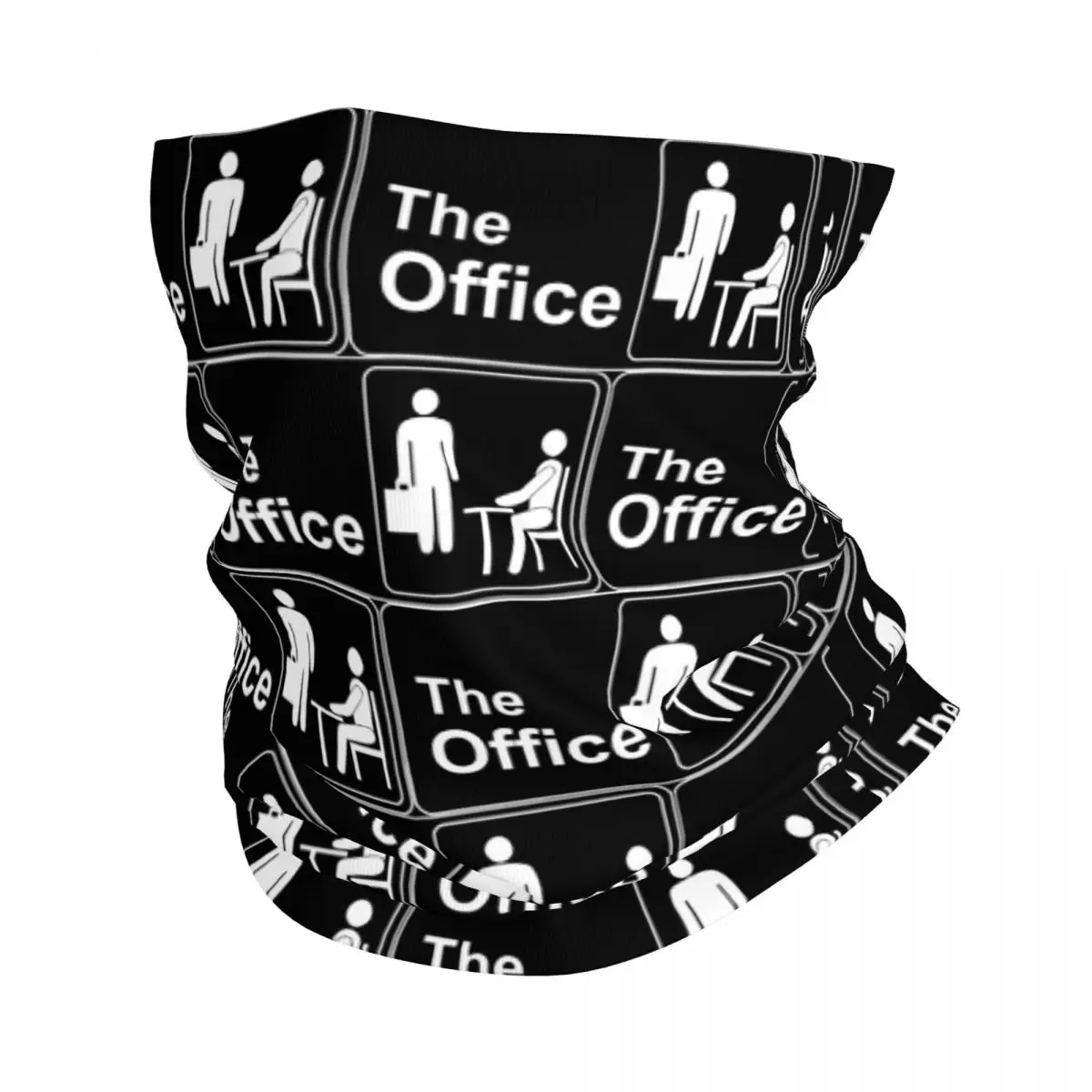 The Office TV Show Logo Neck Gaiter, Máscara Facial Unisex, Headband Quente, Caminhadas Lenço, Windproof Impresso