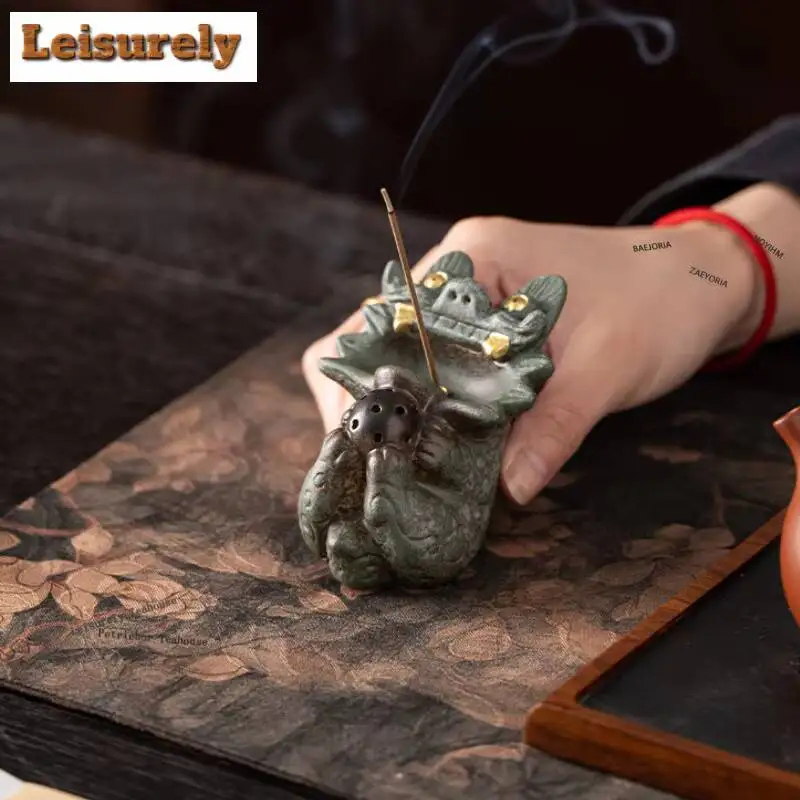 Tile Cat Incense Holder Incense Smoke Waterfall Incense Burners Consecrate Smell Distributor Censer Teaset Accessories Craft