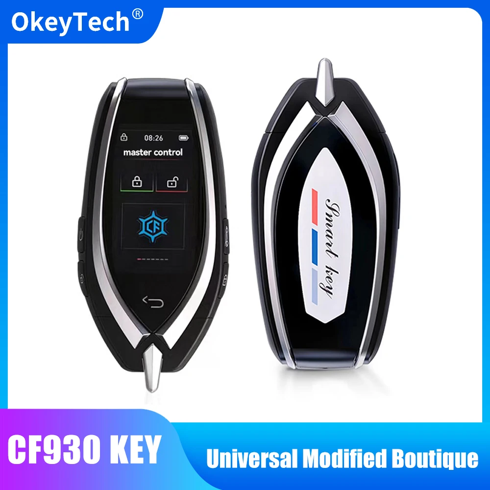 

OkeyTech CF930 New Universal Modified Boutique Smart Remote Key LCD Screen Keyless Entry For All Cars LCD Smart Key Keyless Go