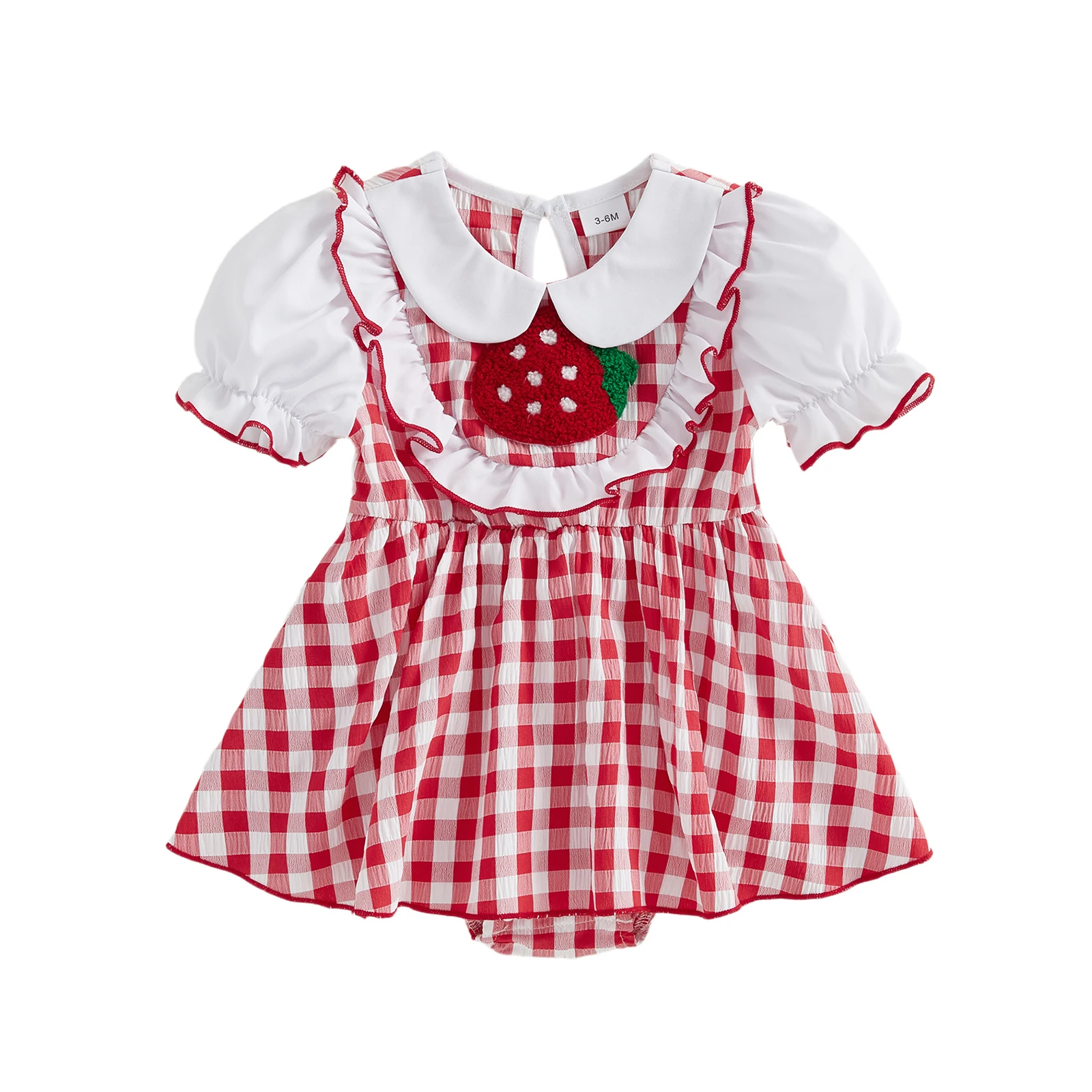 Baby bloemenprint ruche mouw romper jumpsuit baby meisje zomer bodysuit pasgeboren playsuit outfit met strikdetail