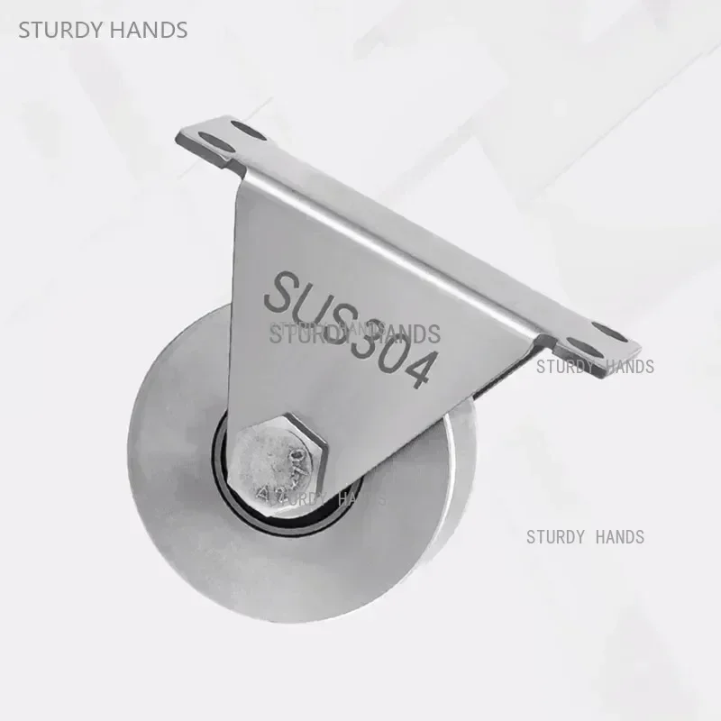 1Pc 304 Stainless Steel Sliding Door Roller Wheel Pulley with Bearing U-V Shape Shower Door Pulley Furniture Hardware Fittings
