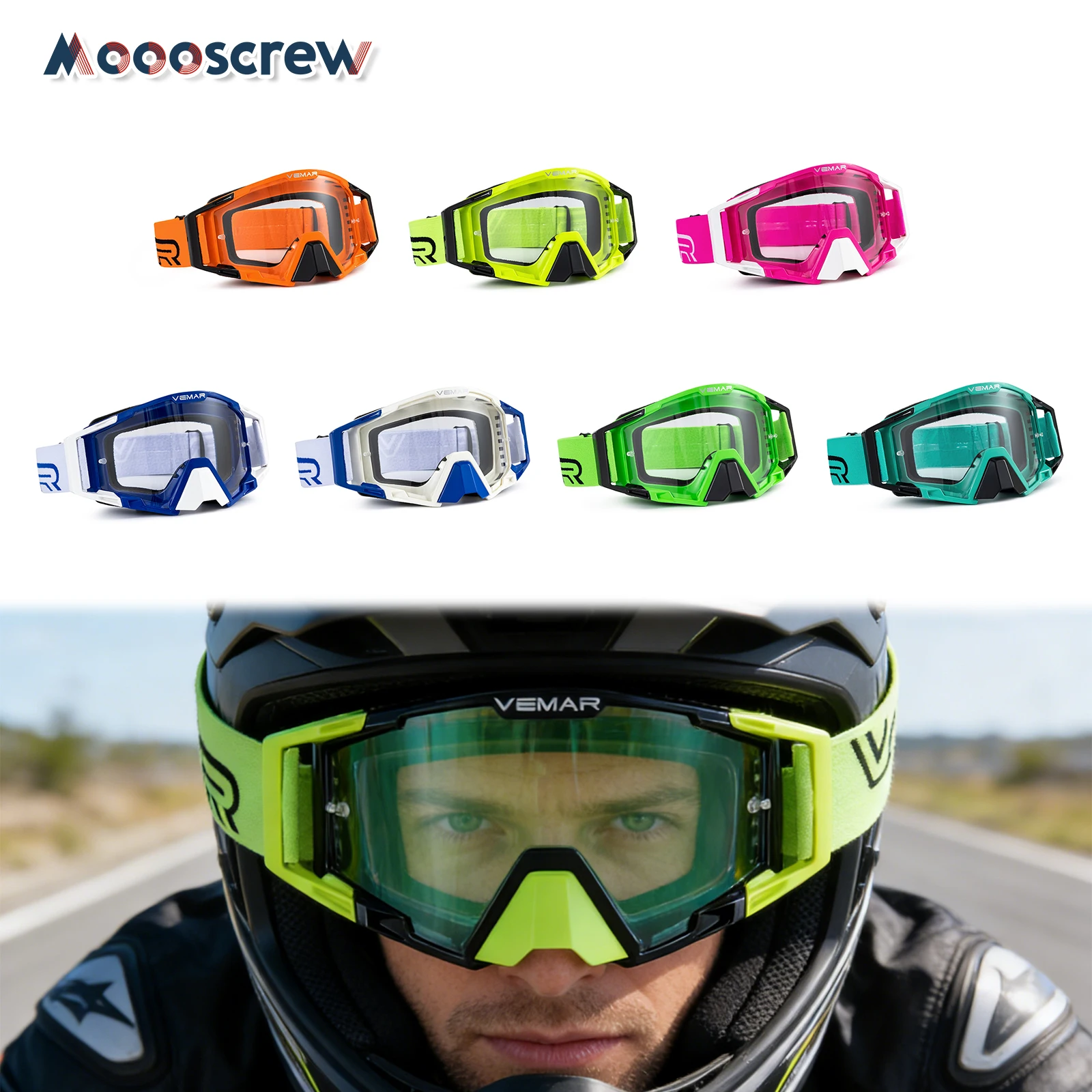 

Универсальные мотоциклетные очки с HD-линзами для езды по бездорожью, квадроцикла, грязевых велосипедов, горных велосипедов, защиты от ветра и ударов