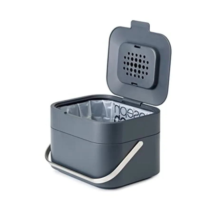 

Intelligent Waste Compost Bin Food Waste Caddy with Odor Filter and Ventilation 1 Gallon/ 4 liters