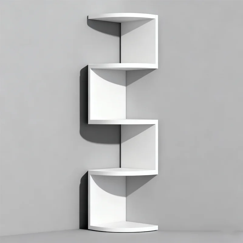 Multi-layer Wall Shelf Modern C Strong Load-bearing Wall-mounted Corner Shelf Decorative Simple Installatio Floating Shelves