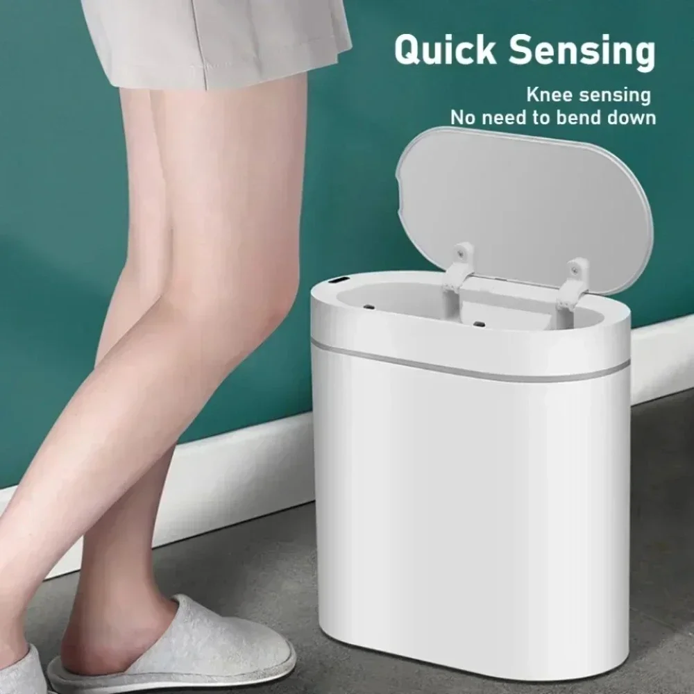 

Контейнеры для мусора с датчиком, водонепроницаемые, портативные, кухонные, изоляционные, для мусора, бытовой, электрический светильник, роскошная бумажная корзина с крышкой