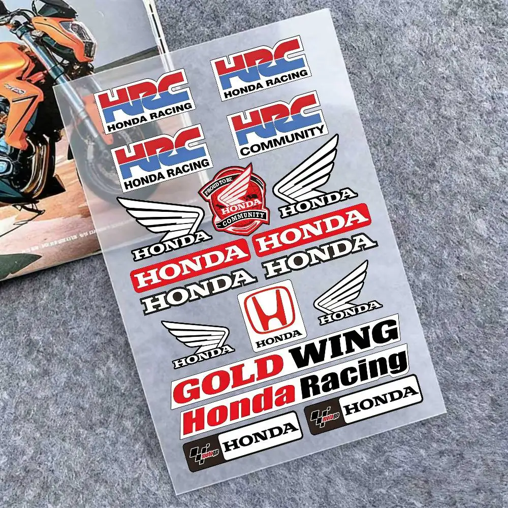 

Светоотражающие наклейки для мотоциклов HONDA, 3M, предупреждающие о безопасности в темноте, для шлемов скутеров