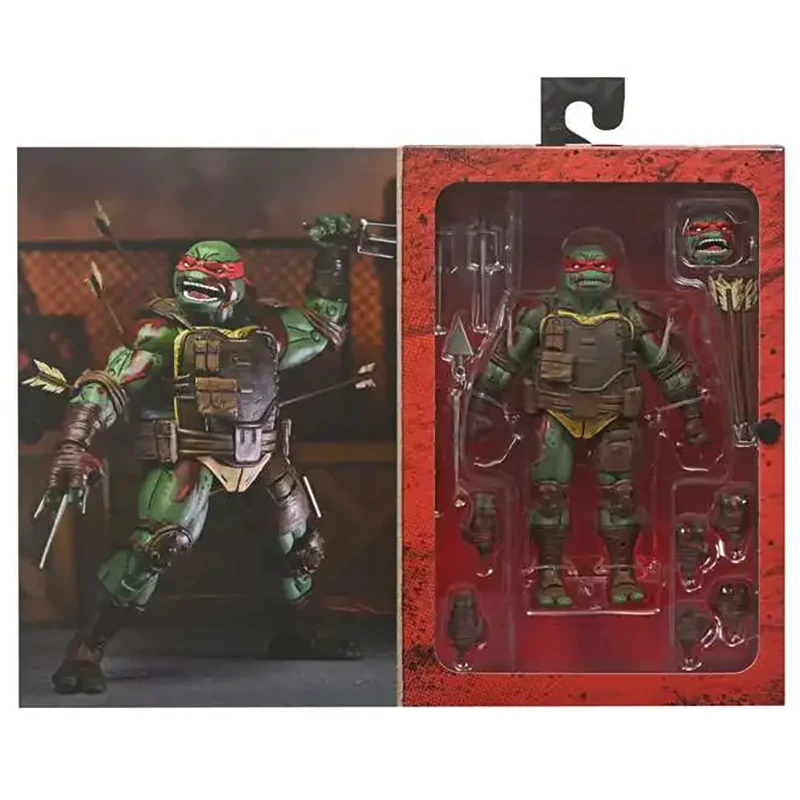 Teenage Mutant Ninja Turtle Raphael Action Figure NECA 54347 TMNT Last Ronin Figuras Toys 7-Inch Movable Model Ornament Original