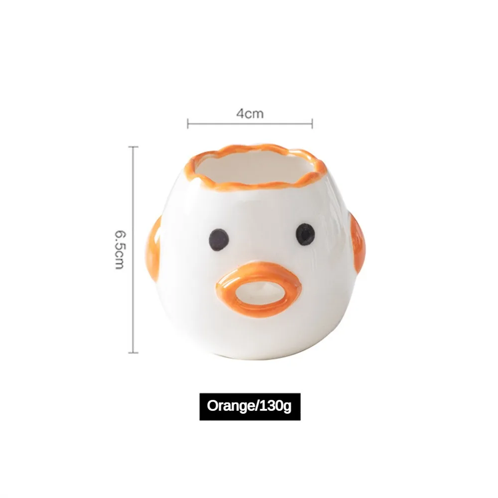 Egg White Separator Cute Chicken Ceramic Egg Yolk Protein Separator Egg Filter Kitchen Tools Baking Accessories Egg Holder