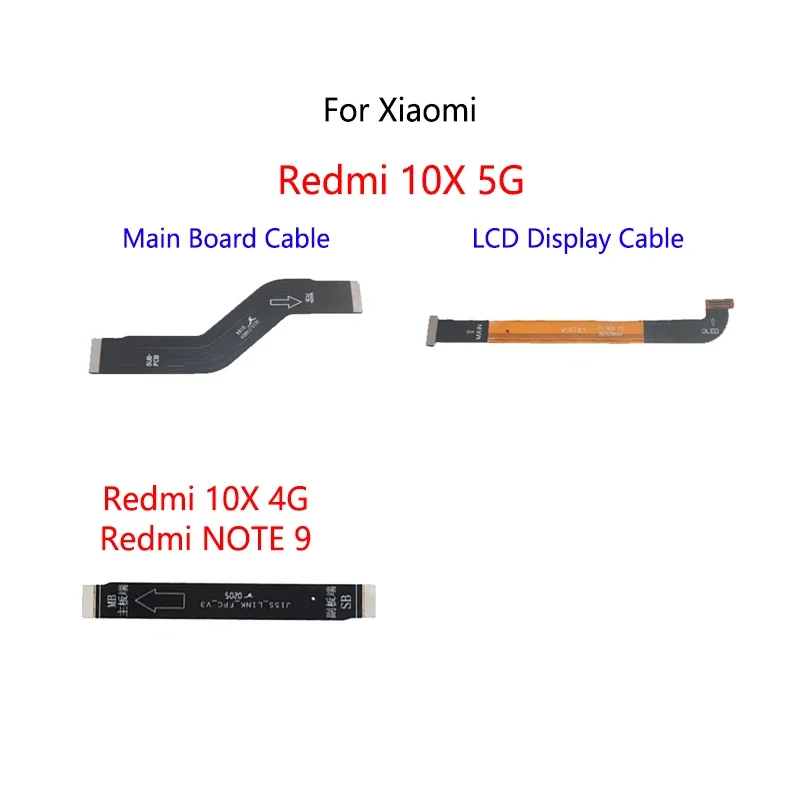 10PCS/Lot For Xiaomi Redmi NOTE 9 / Redmi 10X 4G 5G LCD Display Connect Motherboard Cable Main Board Flex Cable