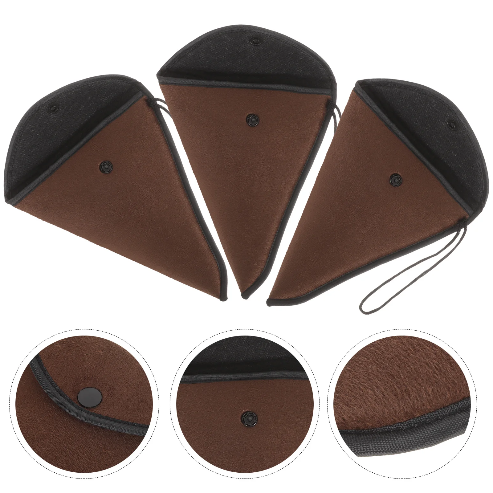 3Pcs Thickened Wear Resistance Ocarina Storage Pouches Practical Non Slip Bag for 12 Holes Ocarina Protection Travel Supply,
