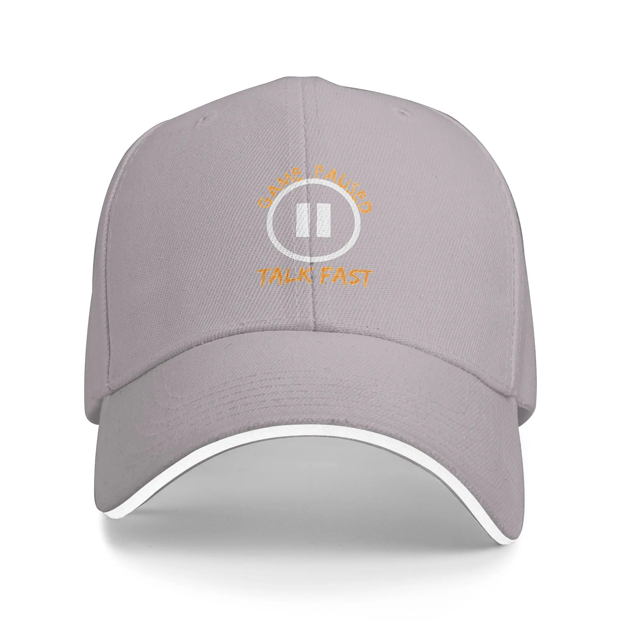 Hot Sale Game Paused talk fast - gaming - gamer Baseball Cap  Sun Protection Tennis Female  Motorcycle Riding Tennis Female