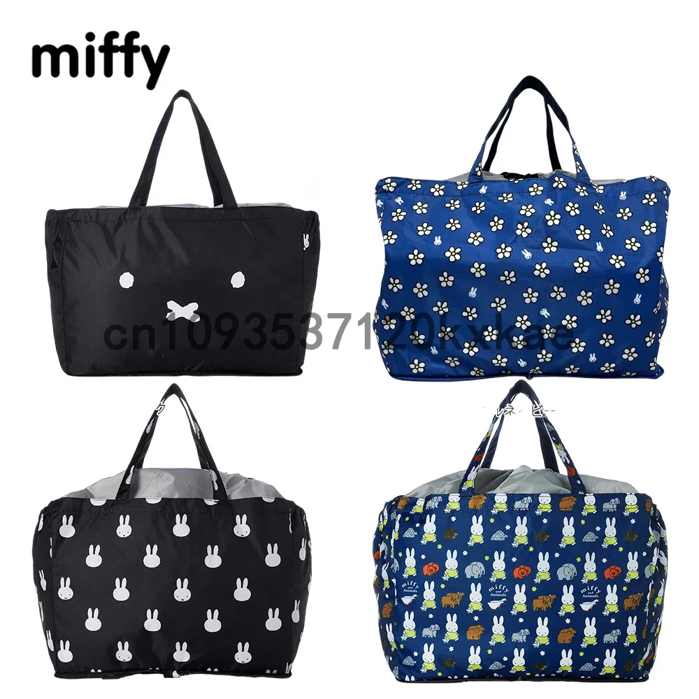 

Kawaii Miffy Water-repellent, Large-capacity Foldable Lightweight Eco-friendly Supermarket Drawstring Shopping Bag Gift for Gril