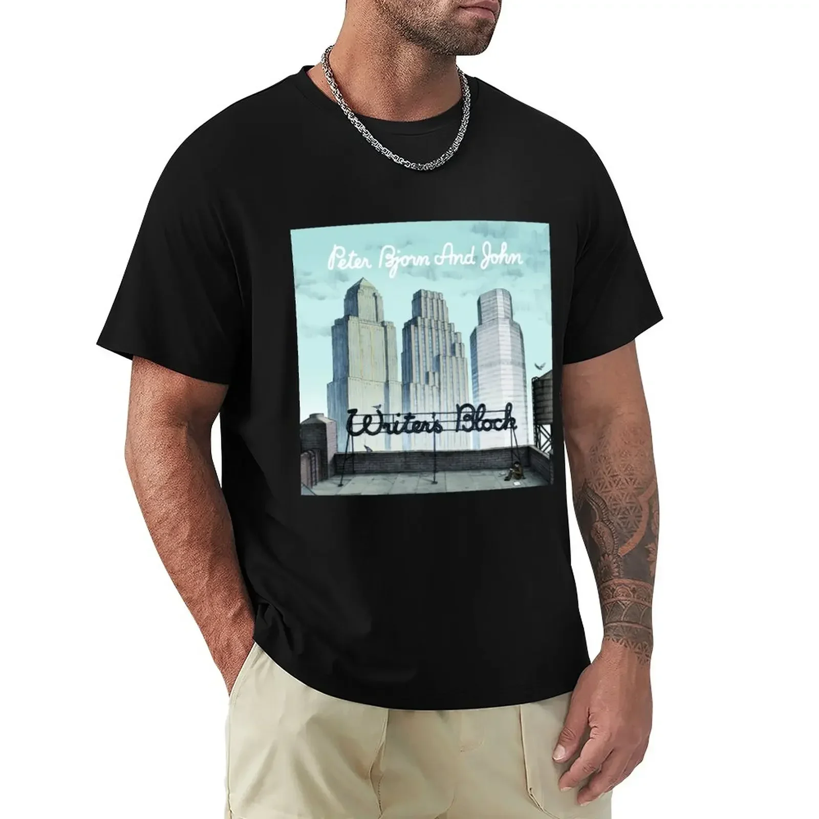 Writer's Block - Peter Bjorn and John T-Shirt customs customizeds mens big and tall t shirts