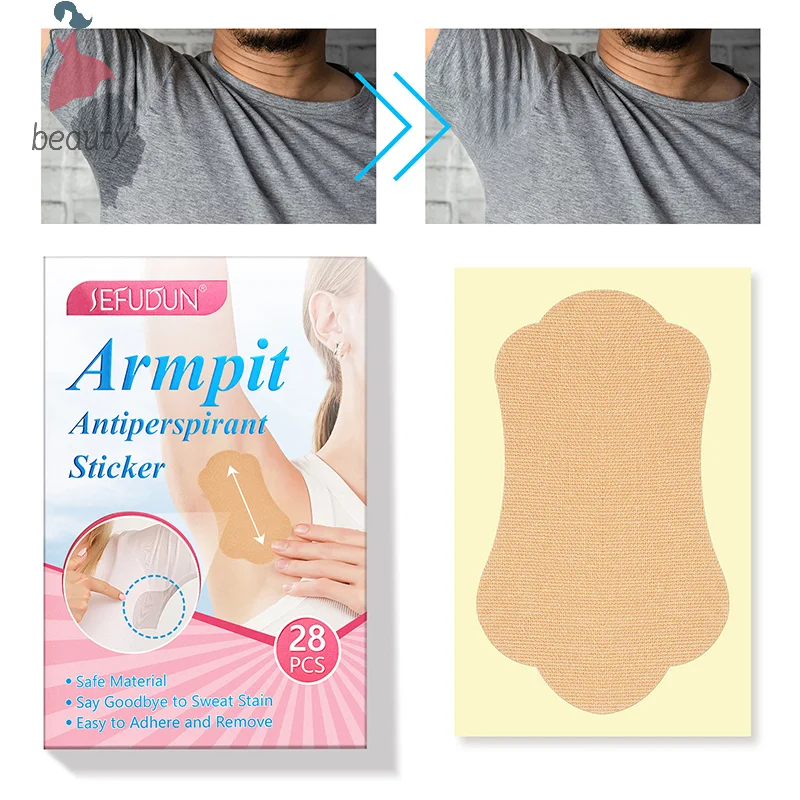 SEFUDUN parche absorbente de transpirante desechable Invisible para axila, prevención de olores, parche antitranspirante para las axilas de los pies