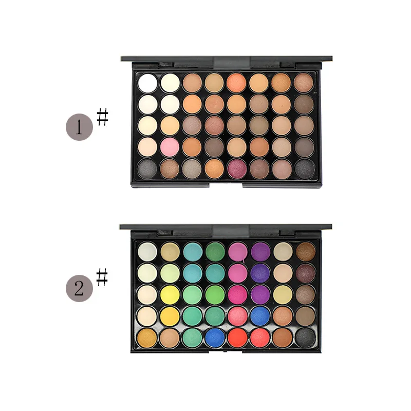 40 Color Matte Eyeshadow Palette Earth Color Shimmer Glitter Earth Eye Shadow Power Set Cosmetic Makeup Tools Make Up