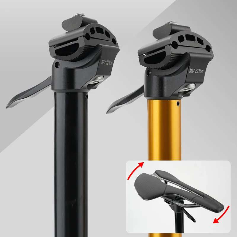 RIRO Fahrrad Dropper Sattelstütze 27,2/28,6/30,4/30,9/31,6mm Hydraulische Höhenverstellbare Rennrad Sattelstütze Mountainbike Sitzrohr – Detail 6