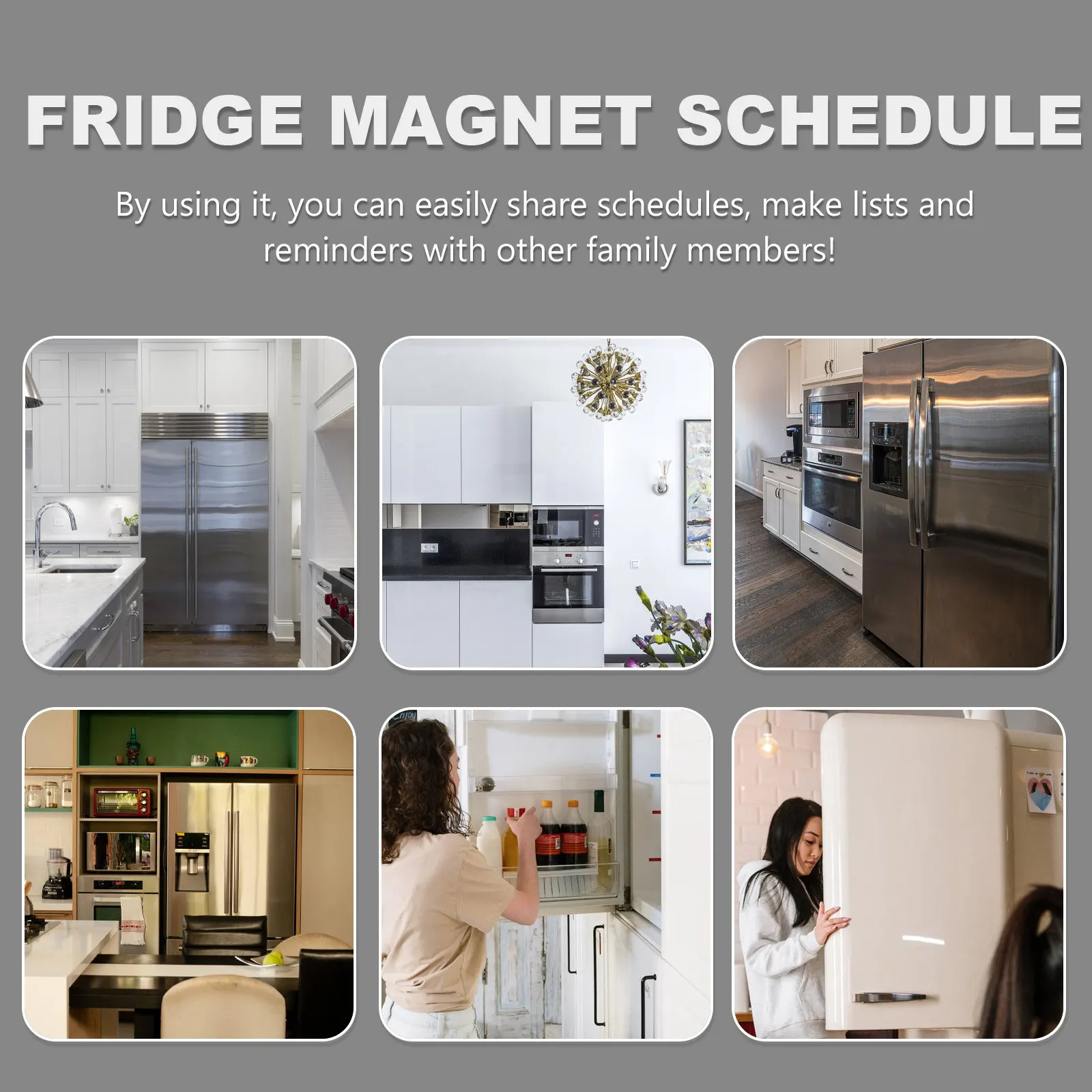 

2pcs Magnetic Planner Board Erasable Household Schedule For Fridge Message Organizer Home Planning Writable Note Plate Printing