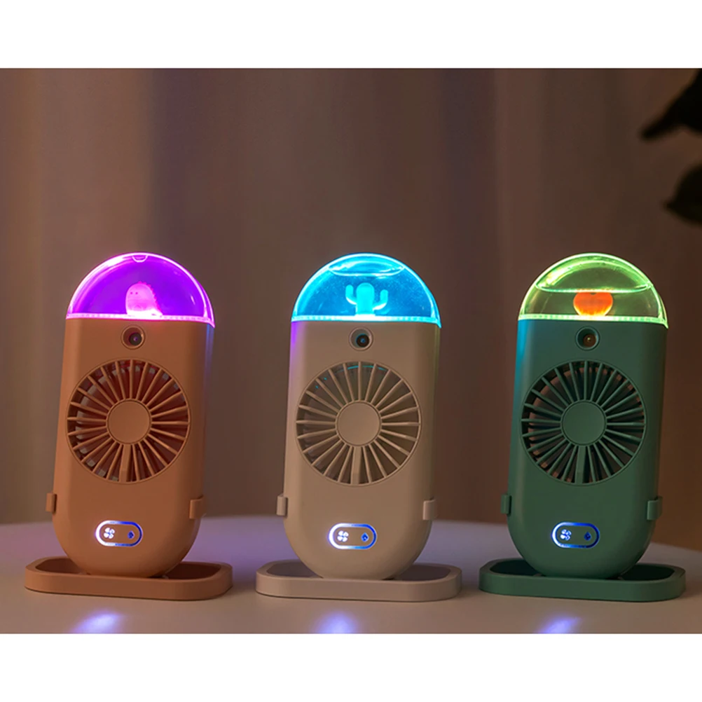 

Handheld Spray Fan Portable Mini Usb Mist Cooling Fan 2000Mah For Summer Outdoor Home Office Green