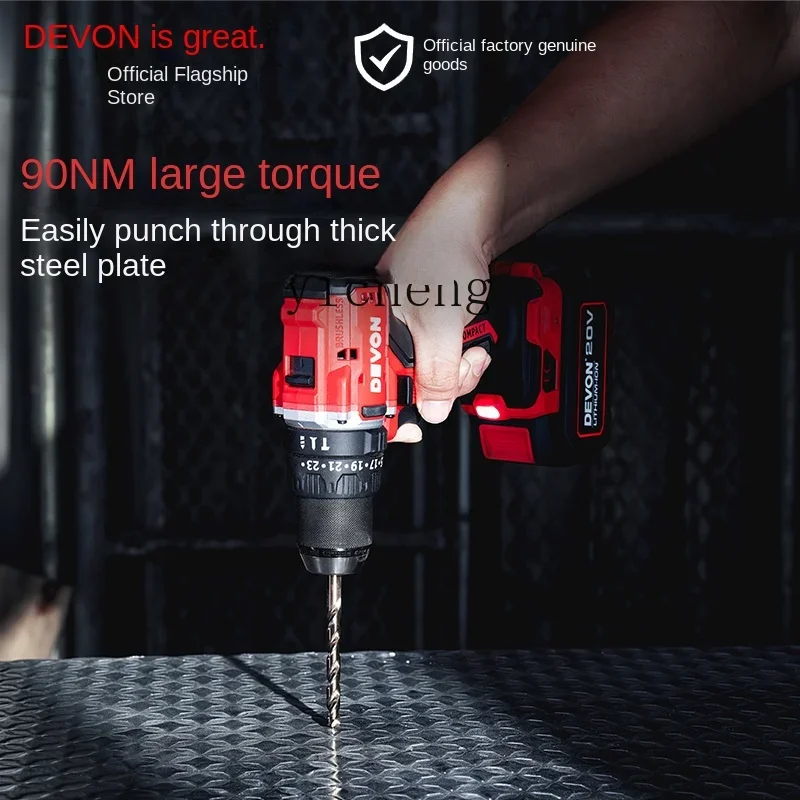 ZK-Perceuse à percussion sans balais à batterie au lithium, perceuse électrique à main, outil électrique à couple élevé, tournevis, développements