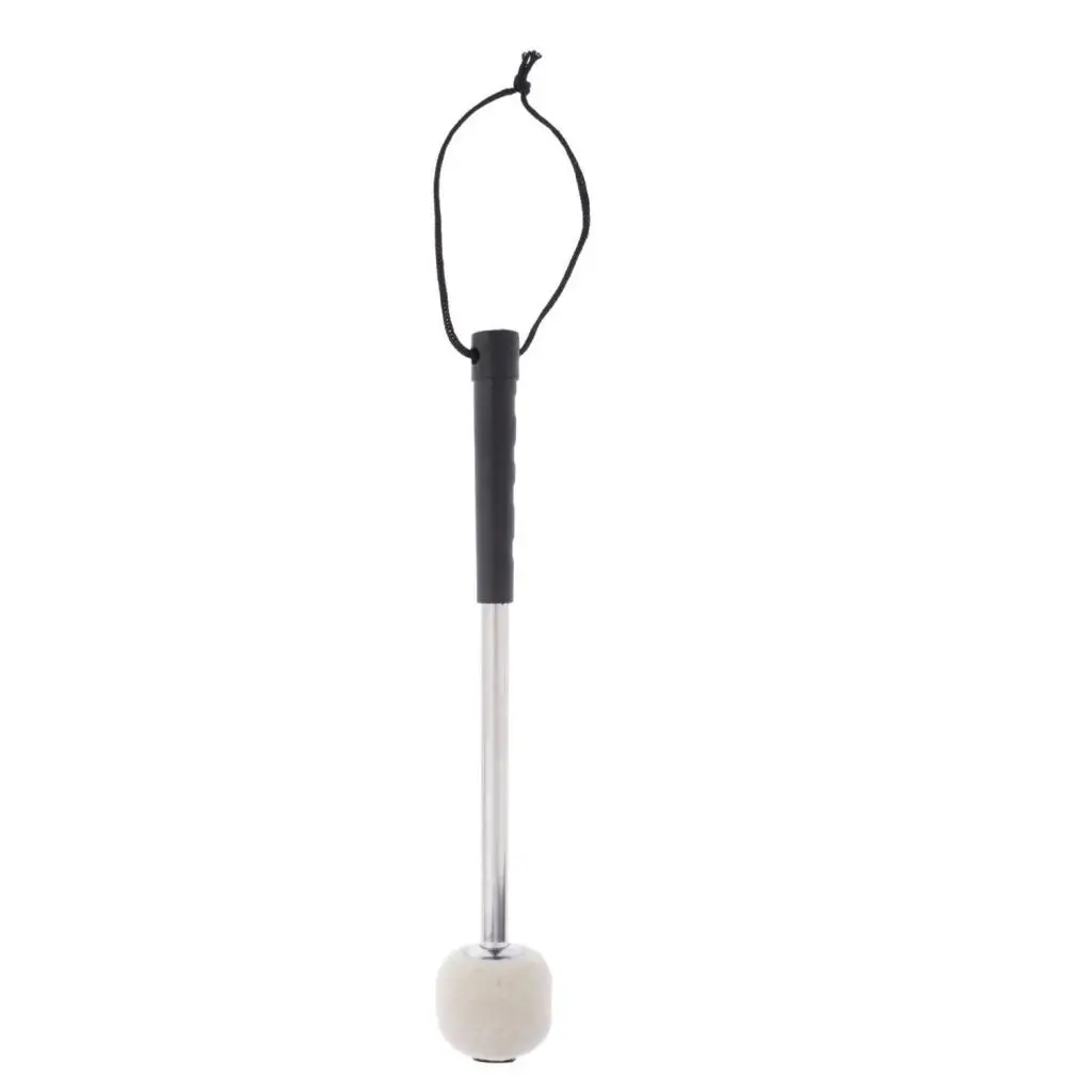 Alloy Marching Tenor Drum Mallets with Strap Stick Wool Felt Head Drum Parts