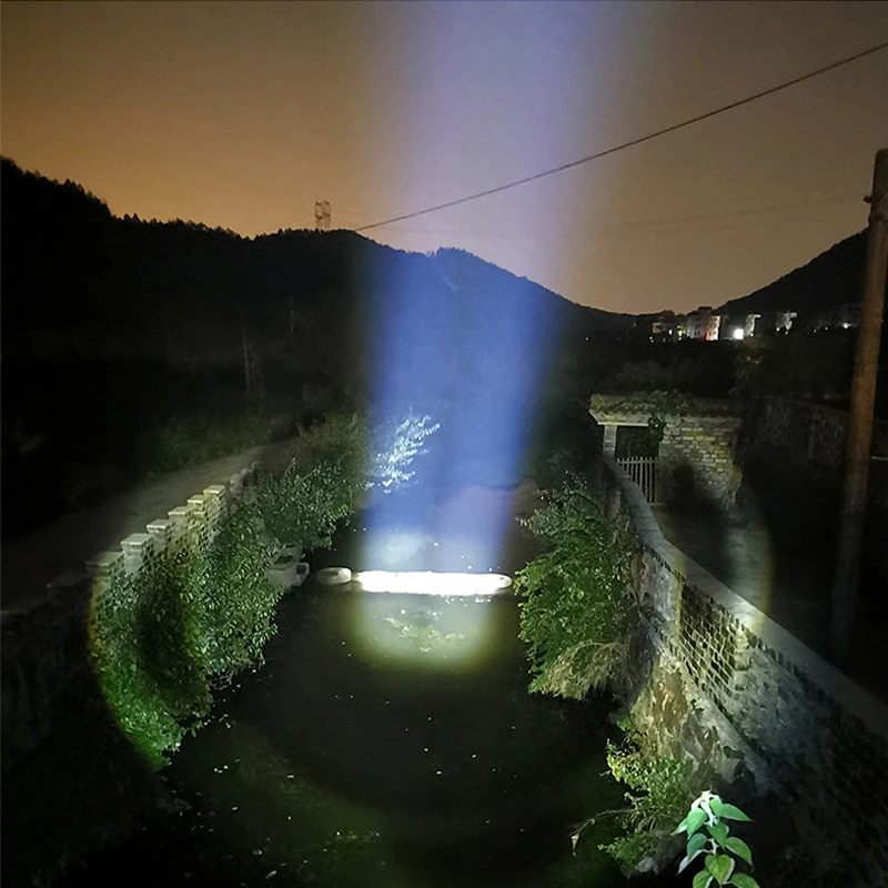 Tragbare Taschenlampen, blendende Taschenlampe, starkes Licht, USB-Taschenlampe mit großer Reichweite, tragbare Licht-Außenbeleuchtung