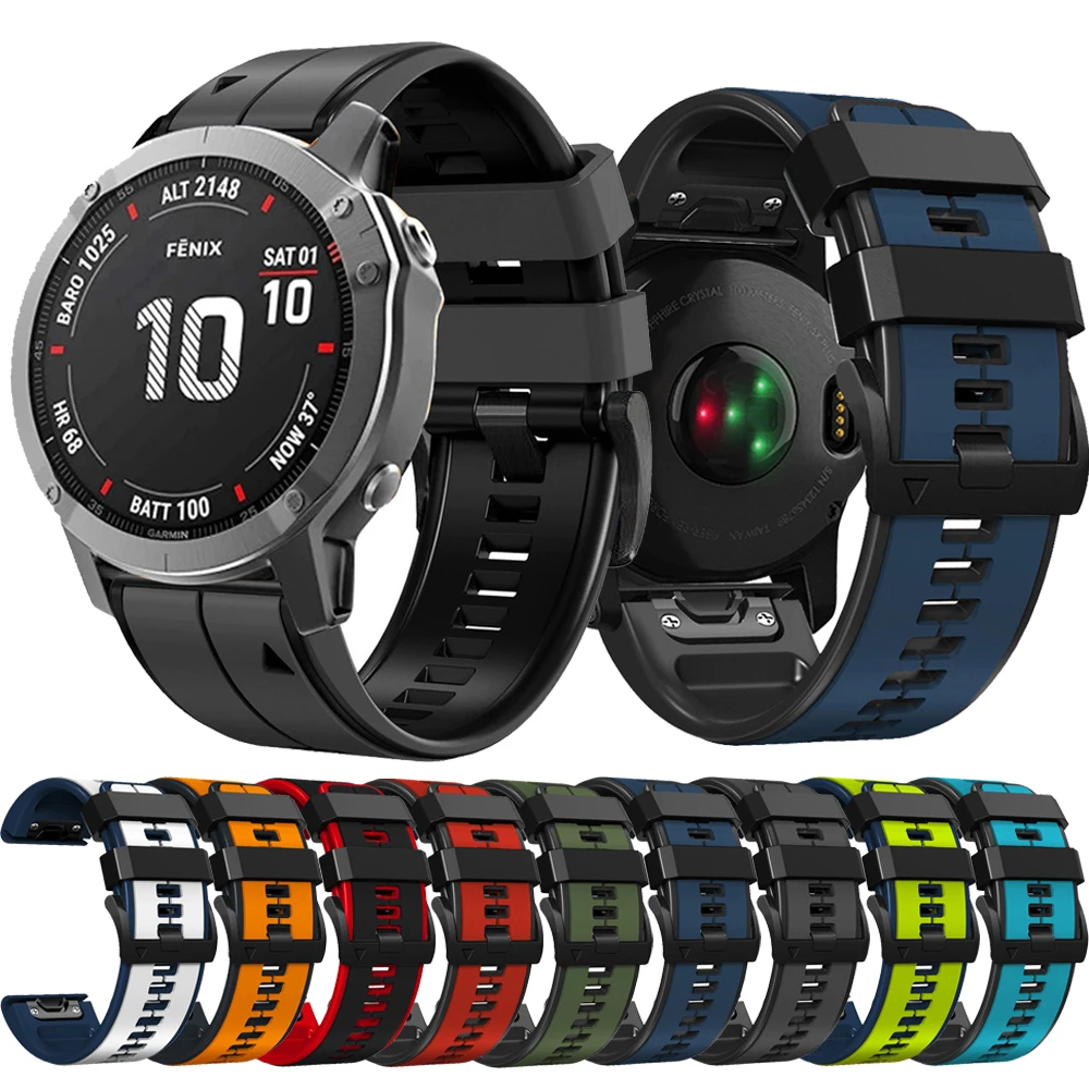 Band Armband Voor Garmin Fenix 7X 5X 5 Plus 7 6 6X Smart 3 3HR 935 Horlogebanden Band Quick Release Siliconen Easyfit Polsband Nieuwe